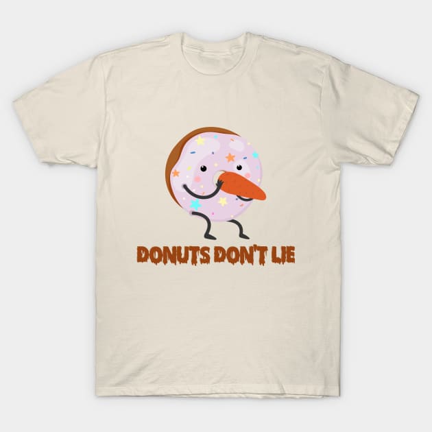 Donuts don't lie Creme T-Shirt by Luve